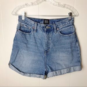 BDG high-rise mom jean shorts.